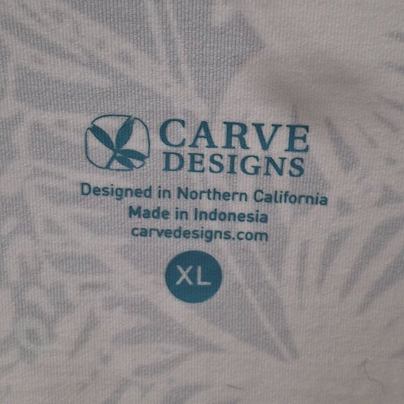 Carve Designs Womens XL Raglan Long Sleeve Top Pink & Gray Tropical Print - Picture 4 of 7